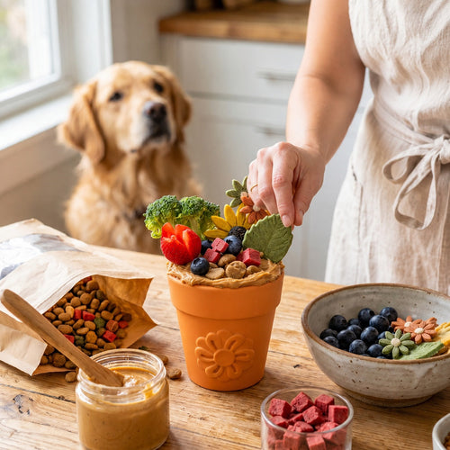 SodaPup Flower Pot eCup | Dog Treat Dispenser & Enrichment Toy